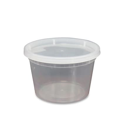 Sharptools 16 oz Deli Plastic Containers, Clear - 240PK SH3204849